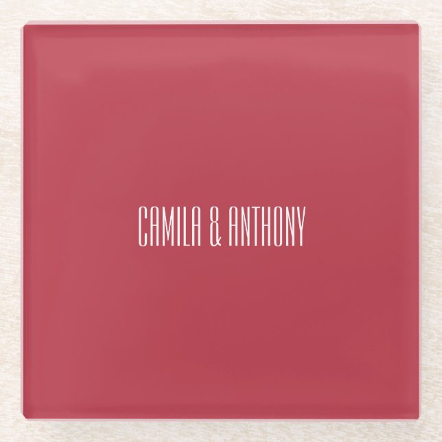 Red Wedding Glasuntersetzer (Vorderseite)