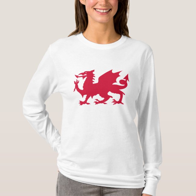 Red Welsh Dragon T-Shirt (Vorderseite)