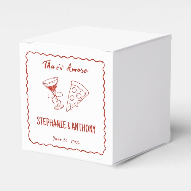 Red Whimsical Frame, das ist mehr italienisch Hoch Geschenkschachtel (Vorderseite)