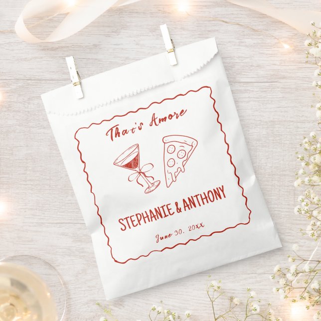 Red Whimsical Frame, das ist mehr italienisch Hoch Geschenktütchen (Ausgeschnitten)