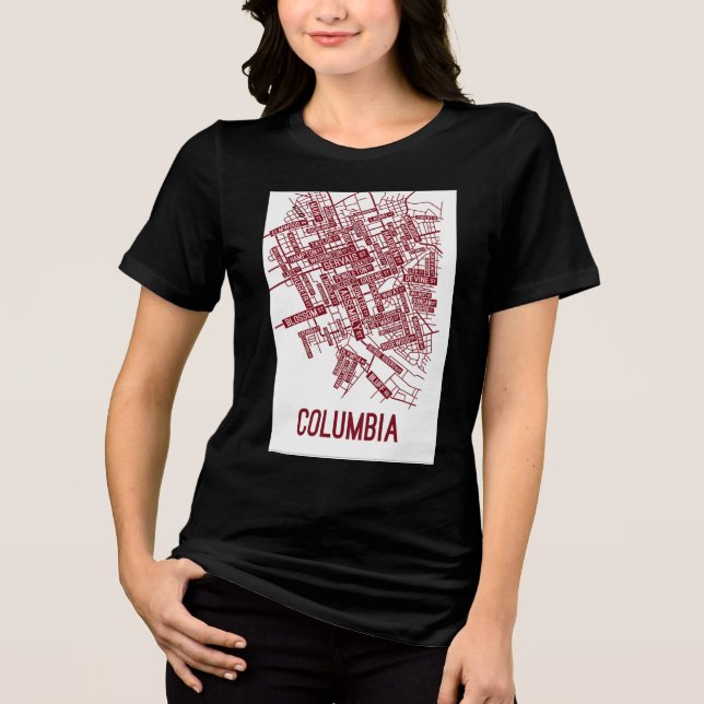 Red & White Abstract Graphic Tee (Vorderseite)