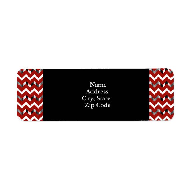 Red, White and Black Chevron Pattern (Vorne)