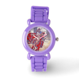 Red White and Blue All American Barrel Racer Armbanduhr