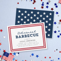 Red White and Blue Stars Pension Barbecue