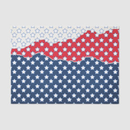 Red, White and Blue Stars (USA) (Vereinigte Staate Seidenpapier