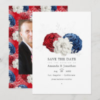 Red White and Blue USA American Wedding Foto
