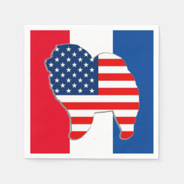 RED WHITE AND CHOUS Servietten