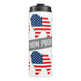 RED WHITE AND CHOW - thermal tumbler Thermosbecher