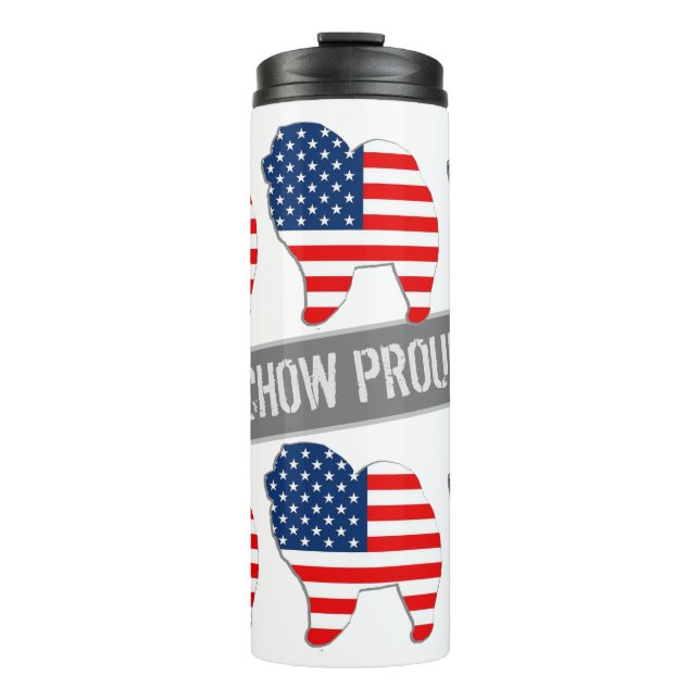 RED WHITE AND CHOW - thermal tumbler Thermosbecher (Vorderseite)