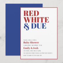 Red White and Due 4. Juli Babydusche