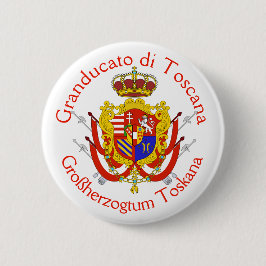 Red White Banner Großherzogtum Toskana Button