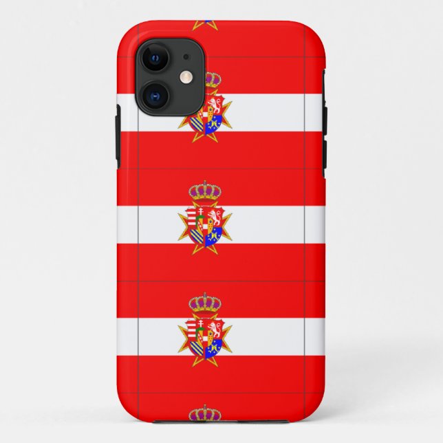 Red White Banner Großherzogtum Toskana Case-Mate iPhone Hülle (Rückseite)