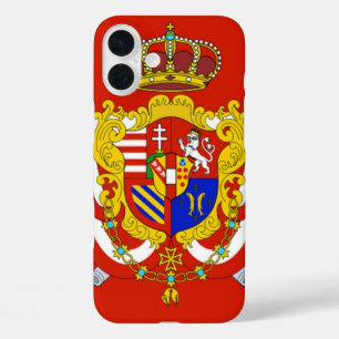 Red White Banner Großherzogtum Toskana iPhone 16 Plus Hülle