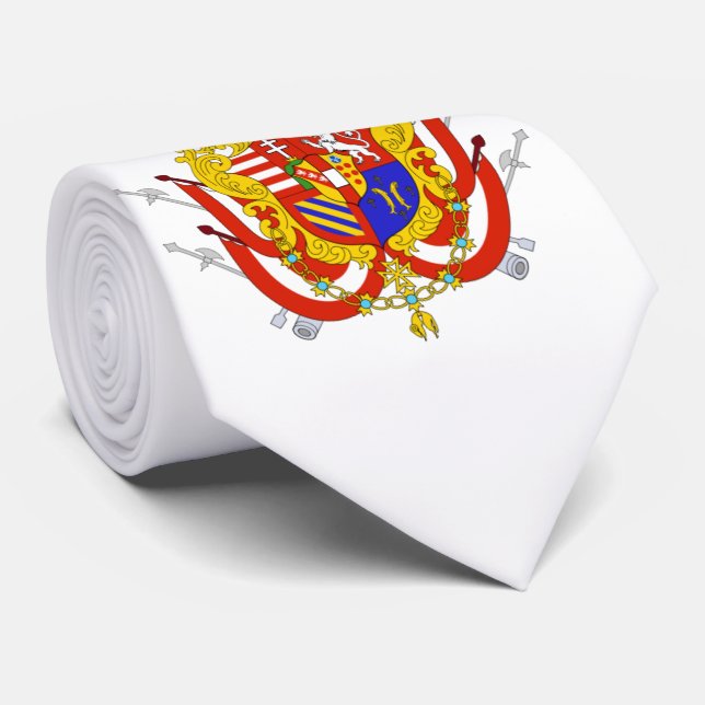 Red White Banner Großherzogtum Toskana Krawatte (Gerollt)