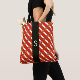 Red White Banner Großherzogtum Toskana Monogram Tasche