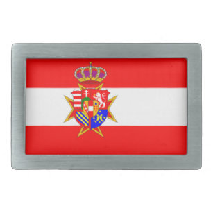 Red White Banner Großherzogtum Toskana Rechteckige Gürtelschnalle
