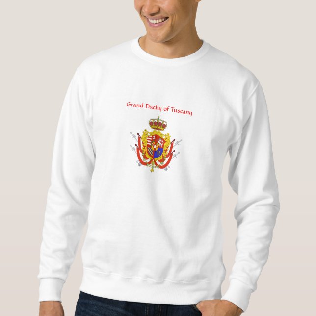 Red White Banner Großherzogtum Toskana Sweatshirt (Vorderseite)