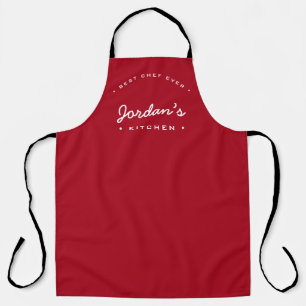 Red White Best Koch jemals Custom Your Kitchen Schürze