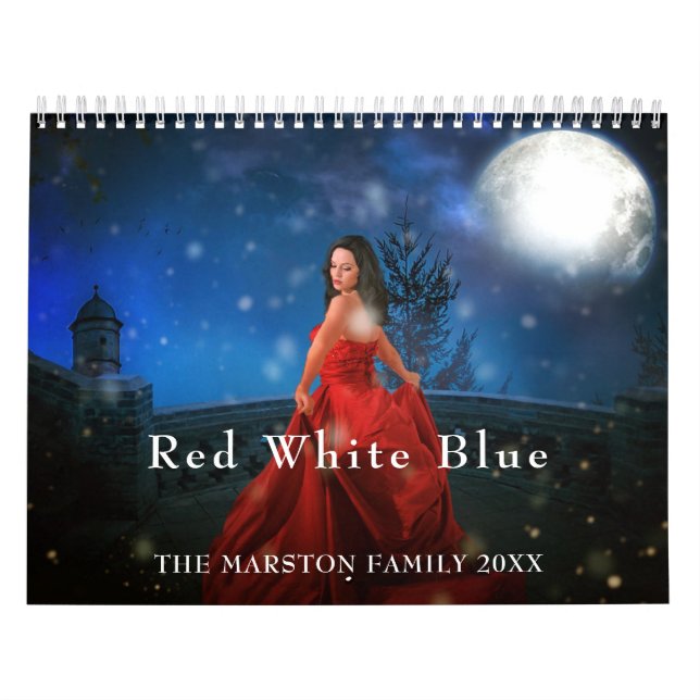 Red White Blue 12-Calendar Kalender (Titelbild)