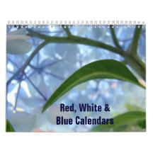 Red White Blue American Calendar Starten Sie jeden