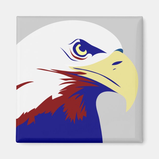 Red, White & Blue American Eagle Magnet (Vorne)