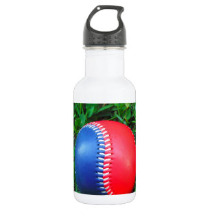 Red White & Blue Baseball Trinkflasche