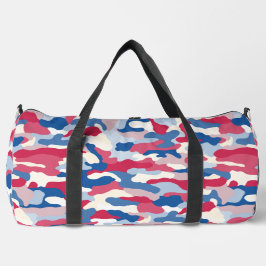 Red White & Blue Camouflage Duffle Bag