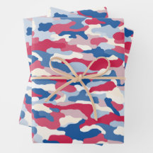 Red White & Blue Camouflage