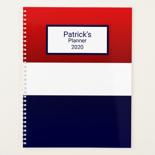 Red White & Blue Design Planer (Vorderseite)