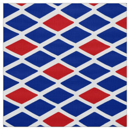 Red White Blue Diamond Snakeskin Stoff