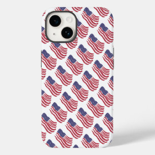 Red White Blue Flag Design Case-Mate iPhone 14 Hülle