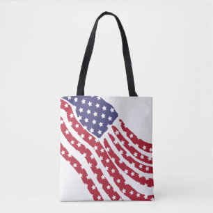 Red White Blue Flag Design Tasche