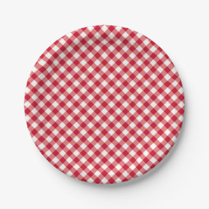 Red White & Blue Fun Patriotic Feier Pappteller
