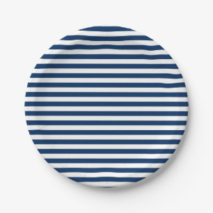 Red White & Blue Fun Patriotic Feier Pappteller