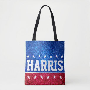 Red White Blue Glitzer American Campaign Template Tasche