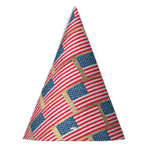 Red White Blue Glitzer Patriotic American USA Flag