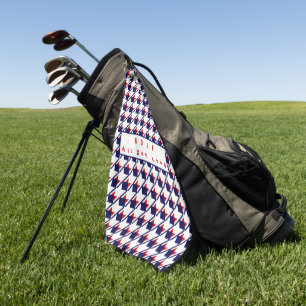 Red White Blue Hahnentrittmuster Golfhandtuch