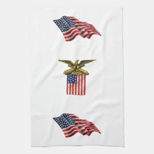 Red White & Blue Handtuch