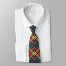 Red White Blue Kariert Tartan Buffalo Muster Krawatte