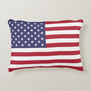 Red White & Blue Patriotic American Flag Dekokissen