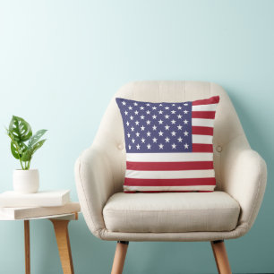 Red White & Blue Patriotic American Flag Kissen