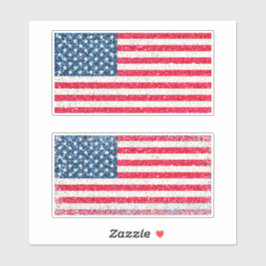 Red White Blue Patriotic American USA Flag Party Aufkleber