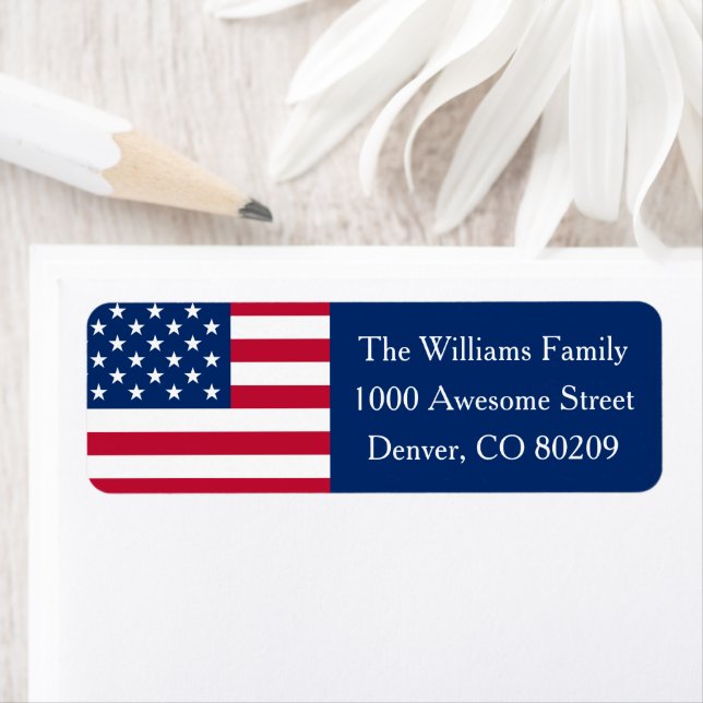 Red White Blue Patriotic Country USA Flag (Insitu)