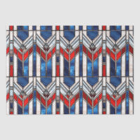 Red White Blue Patriotic gesteinigtes Glas 4. Juli