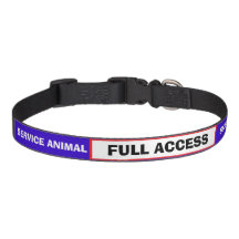 Red White Blue Service Animal Hundehalsband
