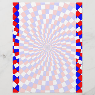 Red White Blue Spiral von Kenneth Yoncich