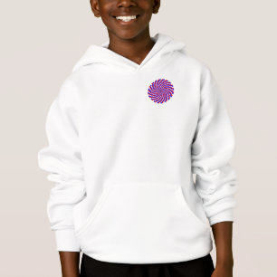 Red White Blue Spiral von Kenneth Yoncich Hoodie