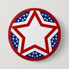 Red White & Blue Star Design zum Hinzufügen von Te Button