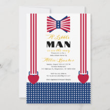 Red White & Blue Streifen 4. Juli Babydusche