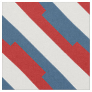 Red White Blue Strip Stoff